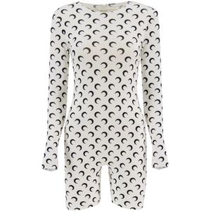Marine Serre, Dames, Jumpsuits & Playsuits, Wit, Maat: L