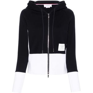 Thom Browne, Dames, Sweatshirts & Hoodies, Blauw, Maat: S Katoen,