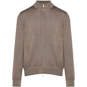 Gran Sasso, Heren, Truien, Beige, Maat: 3XL Wol,