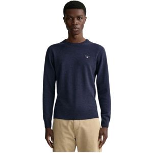Gant, Heren, Truien, Blauw, Maat: L Wol,