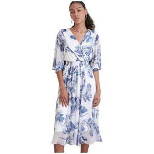 Joseph Ribkoff, Dames, Jurken, Blauw, Maat: L Spandex,