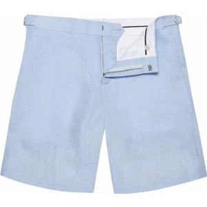 Orlebar Brown, Heren, Korte broeken, Blauw, Maat: W32 Linnen,
