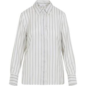 Peserico, Dames, Blouses & Shirts, Wit, Maat: M Zijde,