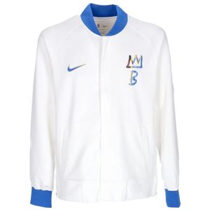 Nike, Heren, Jassen, Wit, Maat: S Poliester,