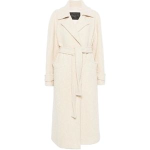 Herno, Dames, Mantels, Beige, Maat: M Wol,