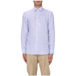 Etro, Heren, Overhemden, Veelkleurig, Maat: 2XL Linnen,