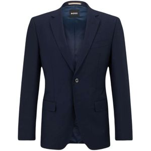 Hugo, Heren, Jassen, Blauw, Maat: XS Wol,