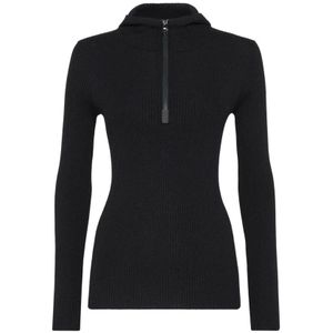 Brunello Cucinelli, Dames, Truien, Zwart, Maat: L Kasjmier,