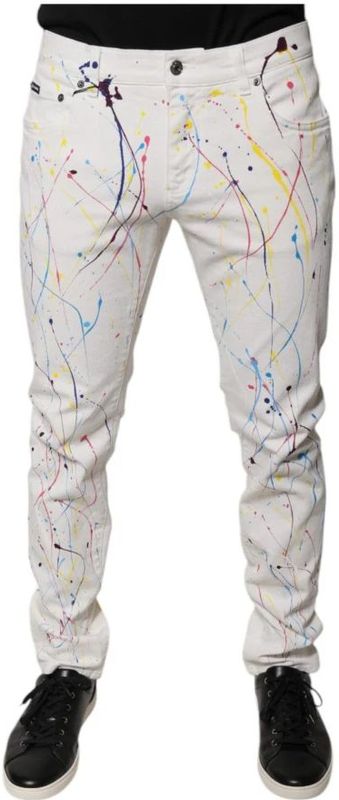 Slimfit Verfspetter Jeans