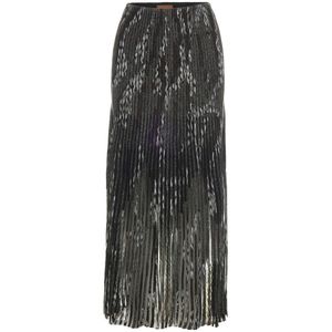 Missoni, Dames, Rokken, Grijs, Maat: S Poliester,