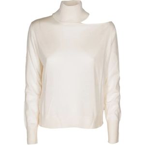 Kangra, Dames, Truien, Beige, Maat: M Wol,