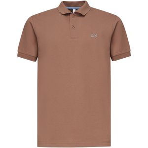 Sun68, Heren, Tops, Bruin, Maat: S