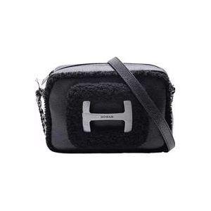 Hogan Elegante Zwarte Cross Body Tas , Black , Dames , Maat: ONE Size