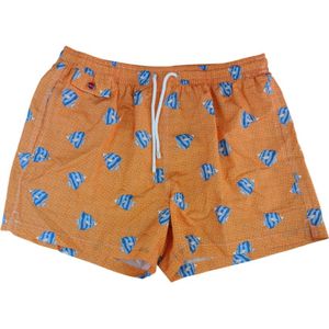 Kiton, Heren, Badkleding, Oranje, Maat: M Poliester,