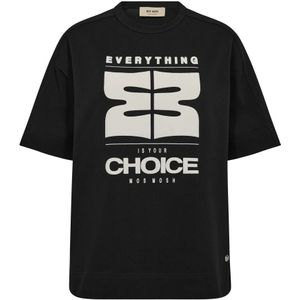 MOS Mosh, Dames, Tops, Zwart, Maat: XS Katoen,