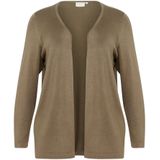 KAFFE CURVE Gebreid vest 'Farsia'  brokaat