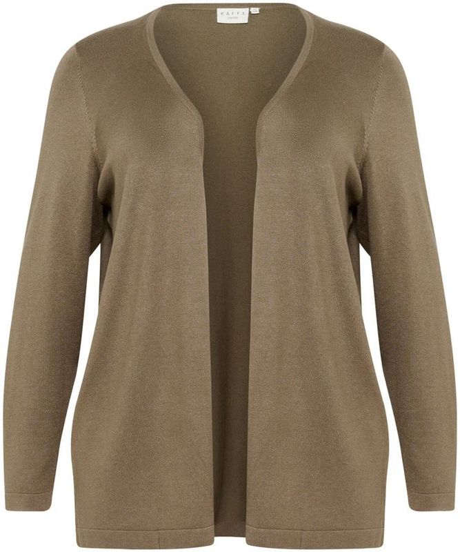 KAFFE CURVE Gebreid vest 'Farsia'  brokaat