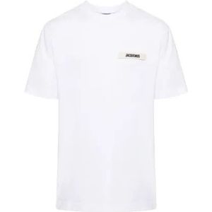 Jacquemus, Heren, Tops, Wit, Maat: L Katoen,