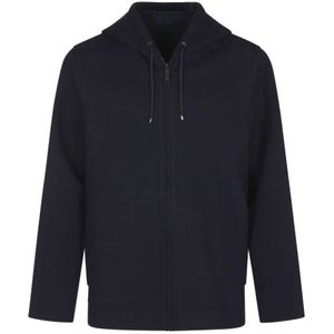 Valentino, Heren, Sweatshirts & Hoodies, Blauw, Maat: 2XL Wol,