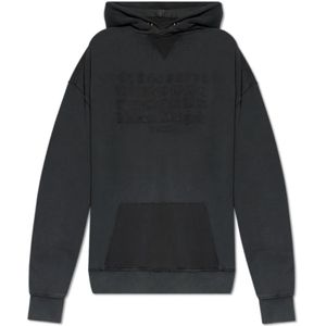 Maison Margiela, Heren, Sweatshirts & Hoodies, Grijs, Maat: S Katoen,