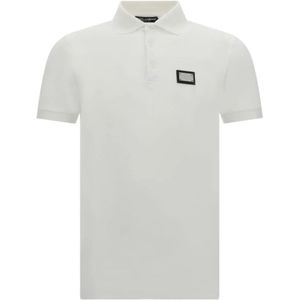 Dolce & Gabbana, Heren, Tops, Wit, Maat: S Katoen,