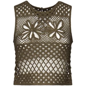 Pinko, Dames, Tops, Groen, Maat: 2XS Viscose,