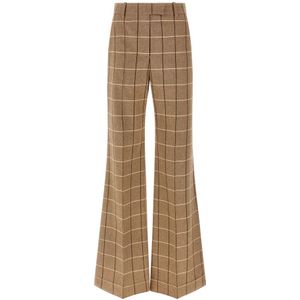 Valentino Garavani, Dames, Broeken, Beige, Maat: M Wol,