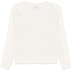 Ermanno Scervino, Dames, Truien, Beige, Maat: 2XS