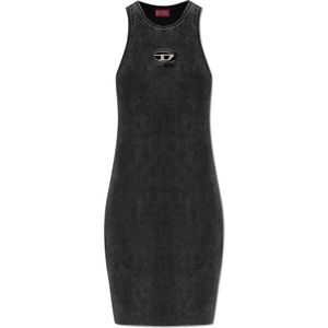 Diesel, Dames, Jurken, Grijs, Maat: L Katoen,