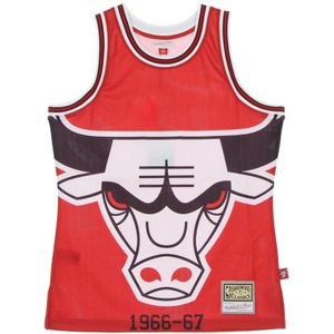 Mitchell & Ness, Heren, Sport, Rood, Maat: 2XL Poliester,