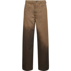 UMA Wang, Dames, Jeans, Bruin, Maat: M Katoen,