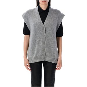 Fabiana Filippi, Dames, Truien, Grijs, Maat: XS Kasjmier,