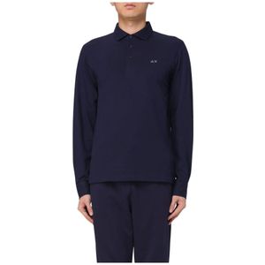 Sun68, Heren, Tops, Blauw, Maat: XL