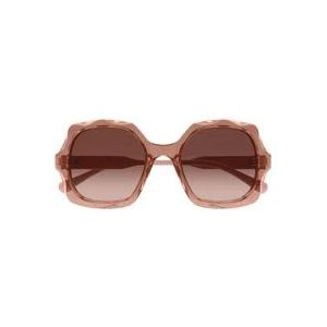 Chloé Ch0226S 003 Zonnebrillen , Pink , Dames , Maat: 53 MM