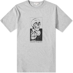 Alexander McQueen, Heren, Tops, Grijs, Maat: M Katoen,