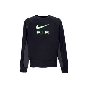 Nike Lichtgewicht Crewneck Sweatshirt - Sportkleding Air French Terry Crew , Black , Heren , Maat: XL