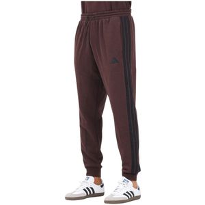 Adidas - Essentials 3-Stripes - Sportbroek - Bruin - Heren - Fleece