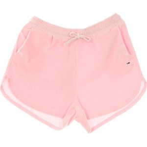 Tommy Hilfiger, Dames, Korte broeken, Roze, Maat: XS Velours,