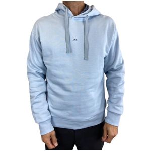 A.p.c., Heren, Sweatshirts & Hoodies, Blauw, Maat: XL Katoen,