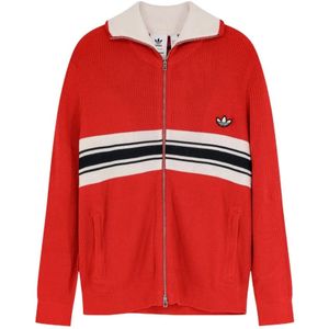 Adidas Originals, Dames, Truien, Rood, Maat: S Acryl,