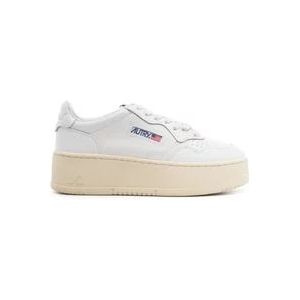 Autry Sneakers met verhoogde zool , White , Dames , Maat: 37 EU