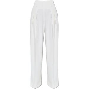 Victoria Beckham, Dames, Broeken, Wit, Maat: S Wol,