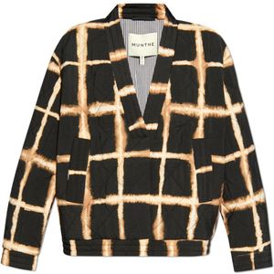 Munthe Tussenjas 'OMAHA'  lichtbruin / zwart / wit