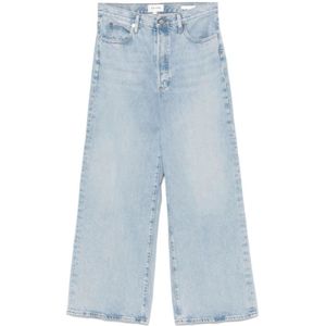 Frame, Dames, Jeans, Blauw, Maat: W27 Katoen,