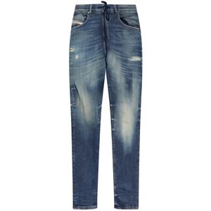 Diesel, Heren, Jeans, Blauw, Maat: W30 Denim,