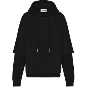 Jean Paul Gaultier, Dames, Sweatshirts & Hoodies, Zwart, Maat: XS Katoen,