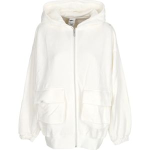 Nike, Dames, Sweatshirts & Hoodies, Wit, Maat: S Katoen,