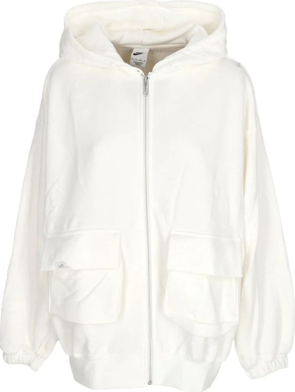 Nike, Dames, Sweatshirts & Hoodies, Wit, Maat: S Katoen,