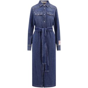 Golden Goose, Dames, Mantels, Blauw, Maat: XS Katoen,