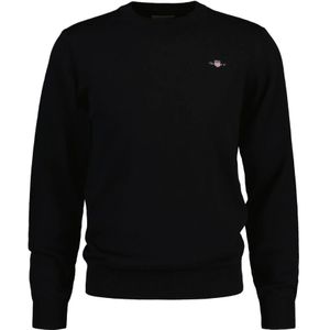 Gant, Heren, Sweatshirts & Hoodies, Zwart, Maat: 2XL Katoen,